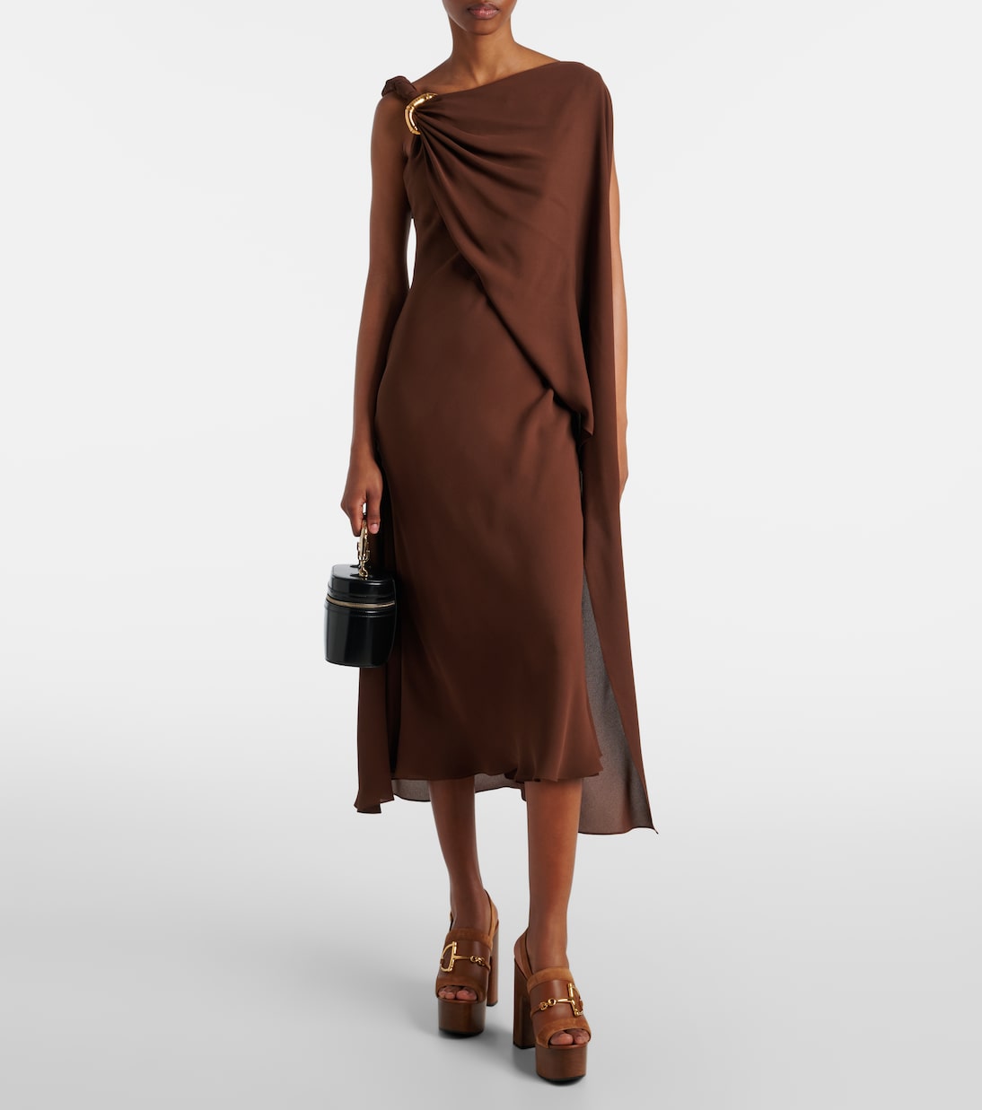 Sandali slingback Horsebit in suede | Gucci