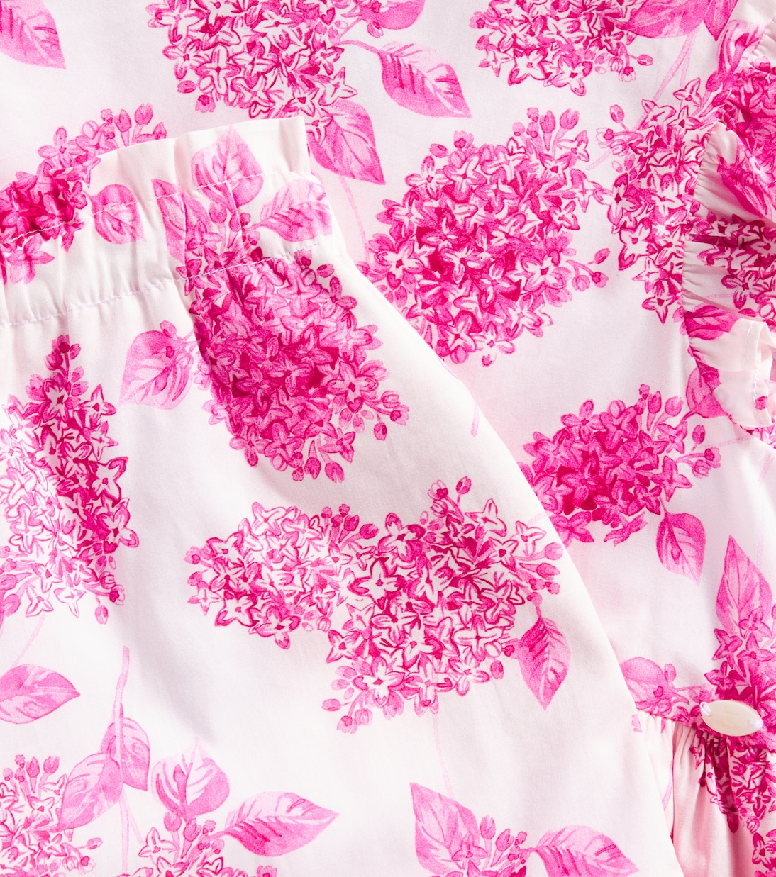 Floral ruffled cotton top and shorts set | Tartine et Chocolat