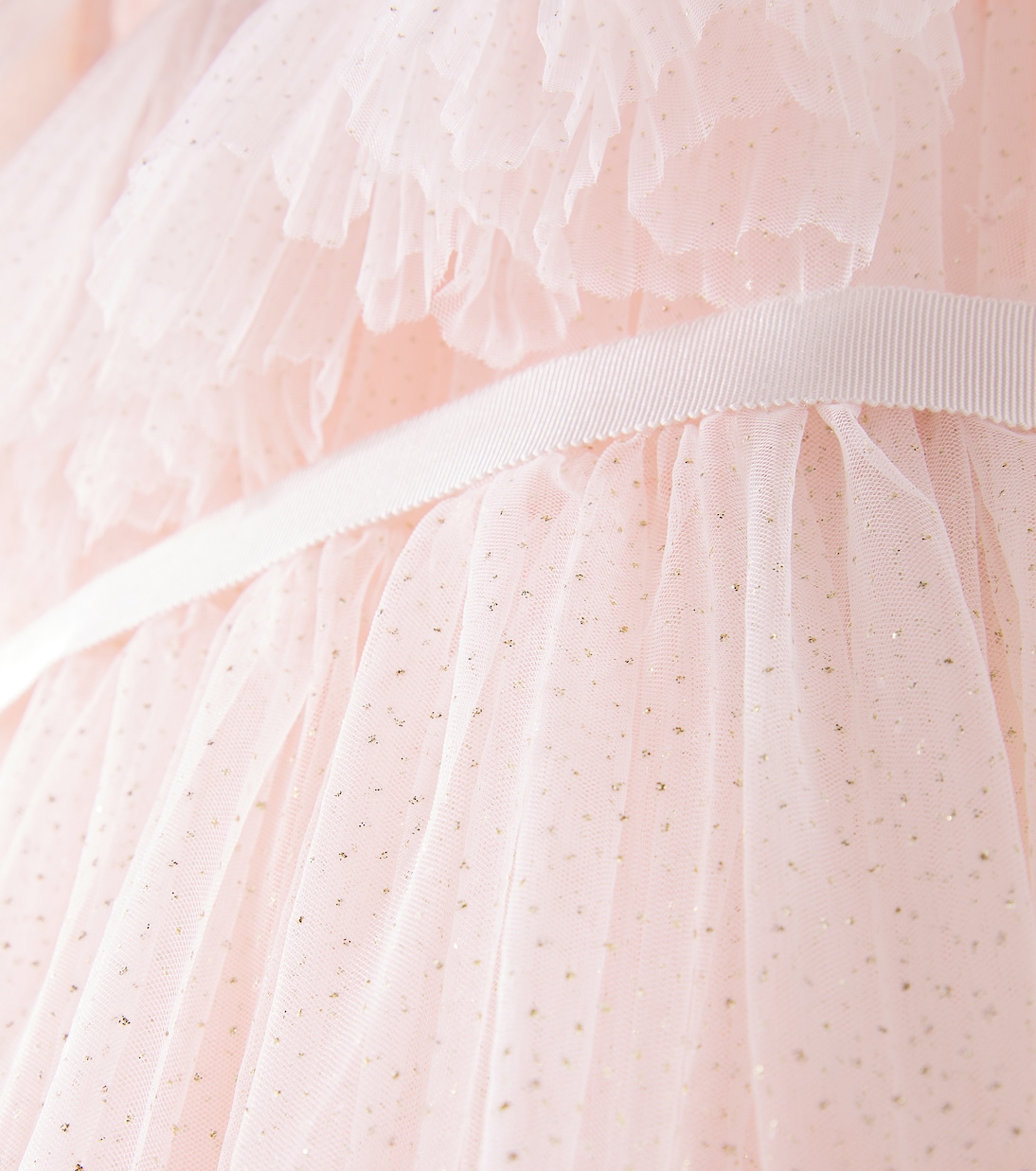 Abito in tulle con balze e glitter | Petite Amalie  