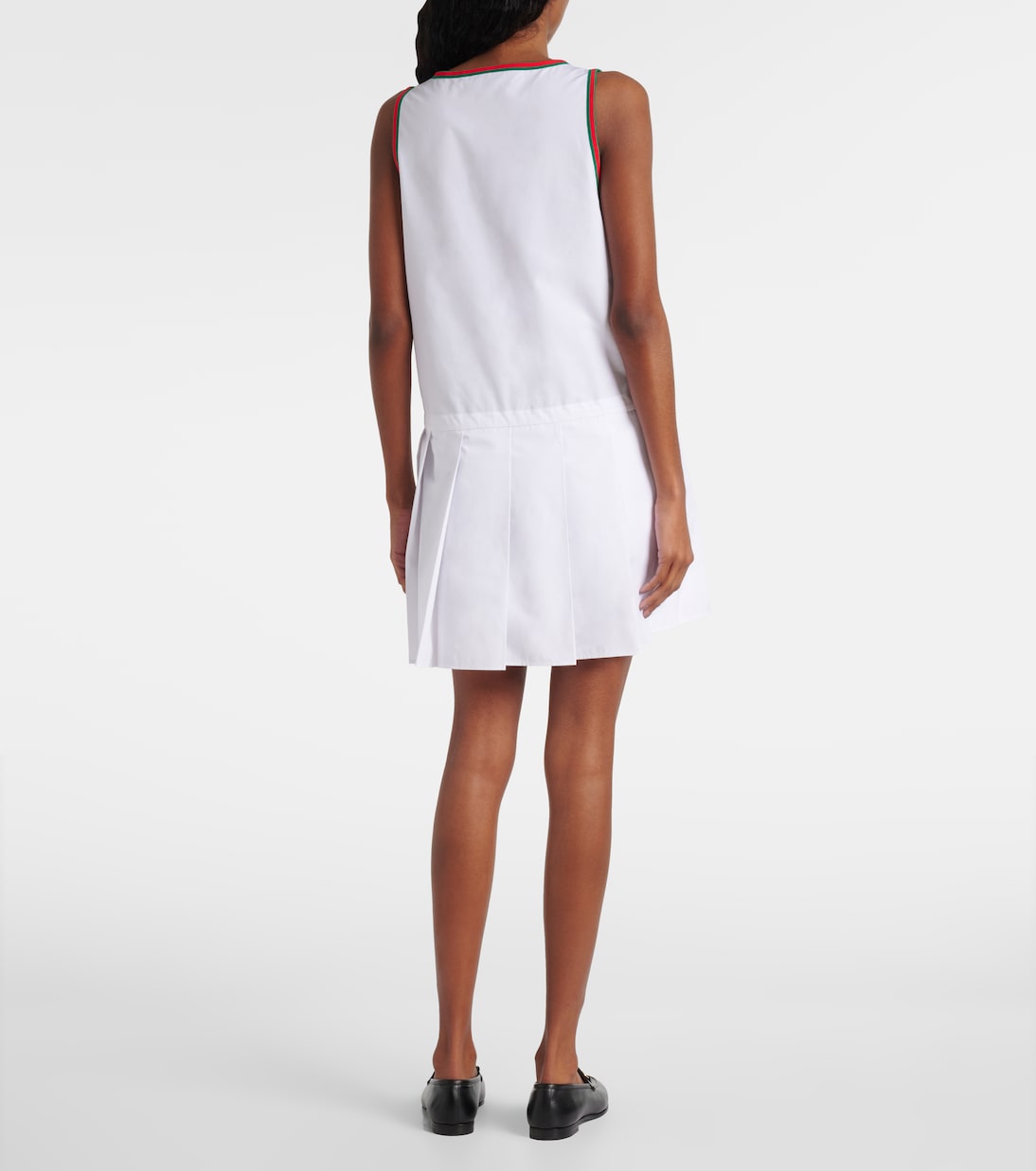Web Stripe pleated minidress | Gucci