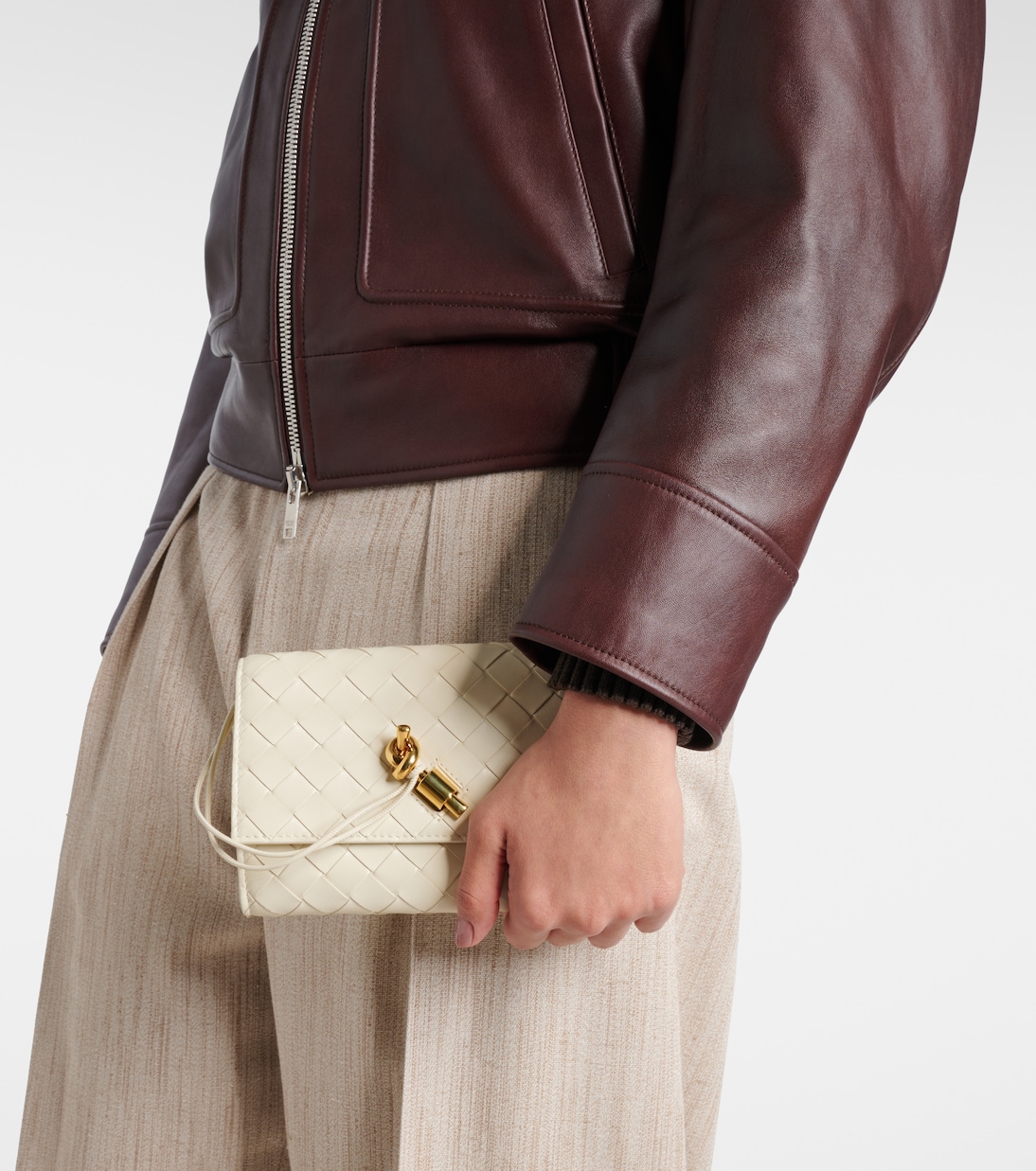 Clutch Andiamo Intrecciato aus Leder  | Bottega Veneta