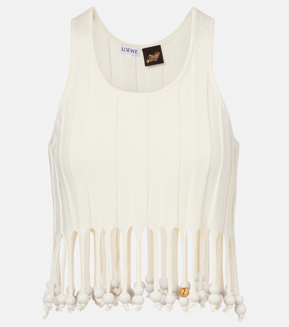 Top raccourci Paula's Ibiza en coton à ornements  | Loewe