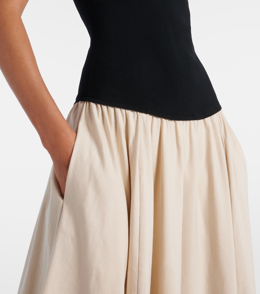 Adaline linen-blend midi dress | Simkhai