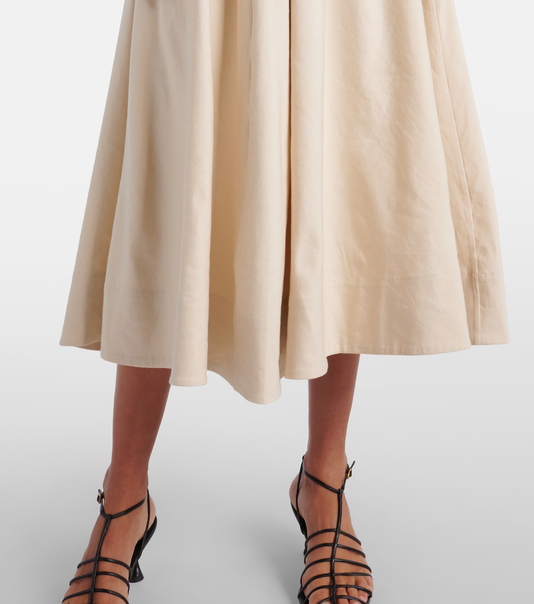 Adaline linen-blend midi dress | Simkhai