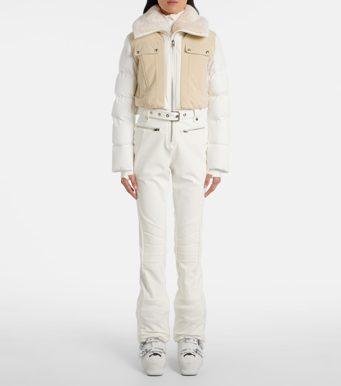 Karei corduroy-trimmed ski suit | Fusalp