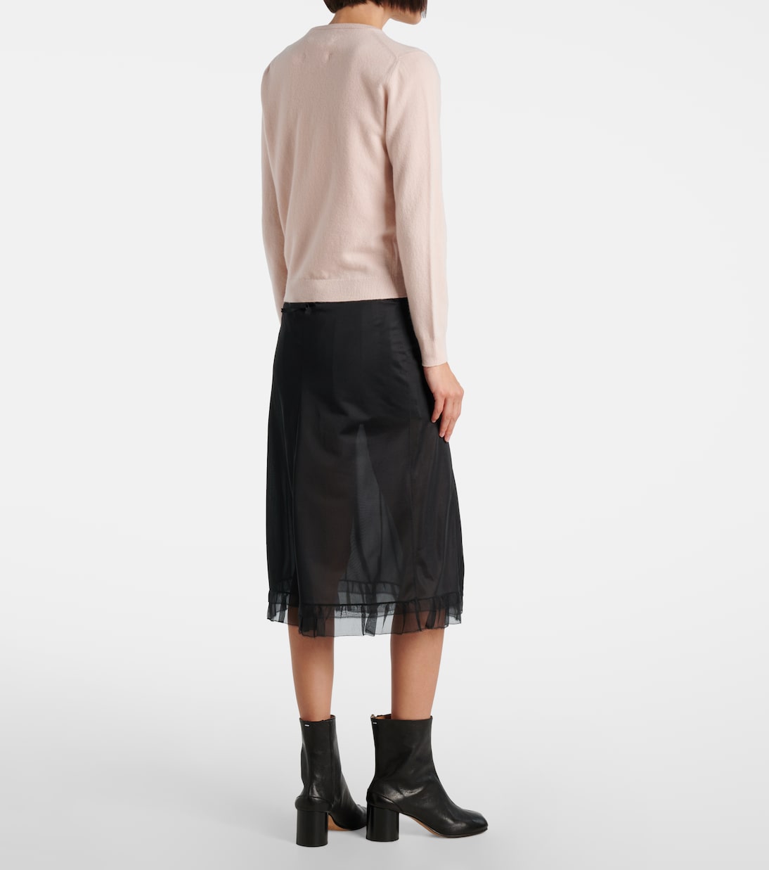 Cardigan Four Stitches in lana vergine | Maison Margiela