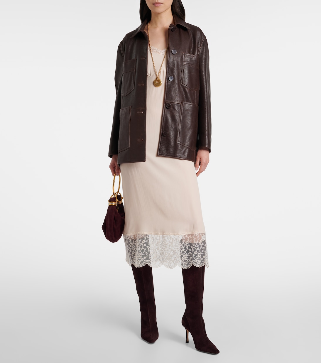Agathe 85 suede knee-high boots | Jimmy Choo
