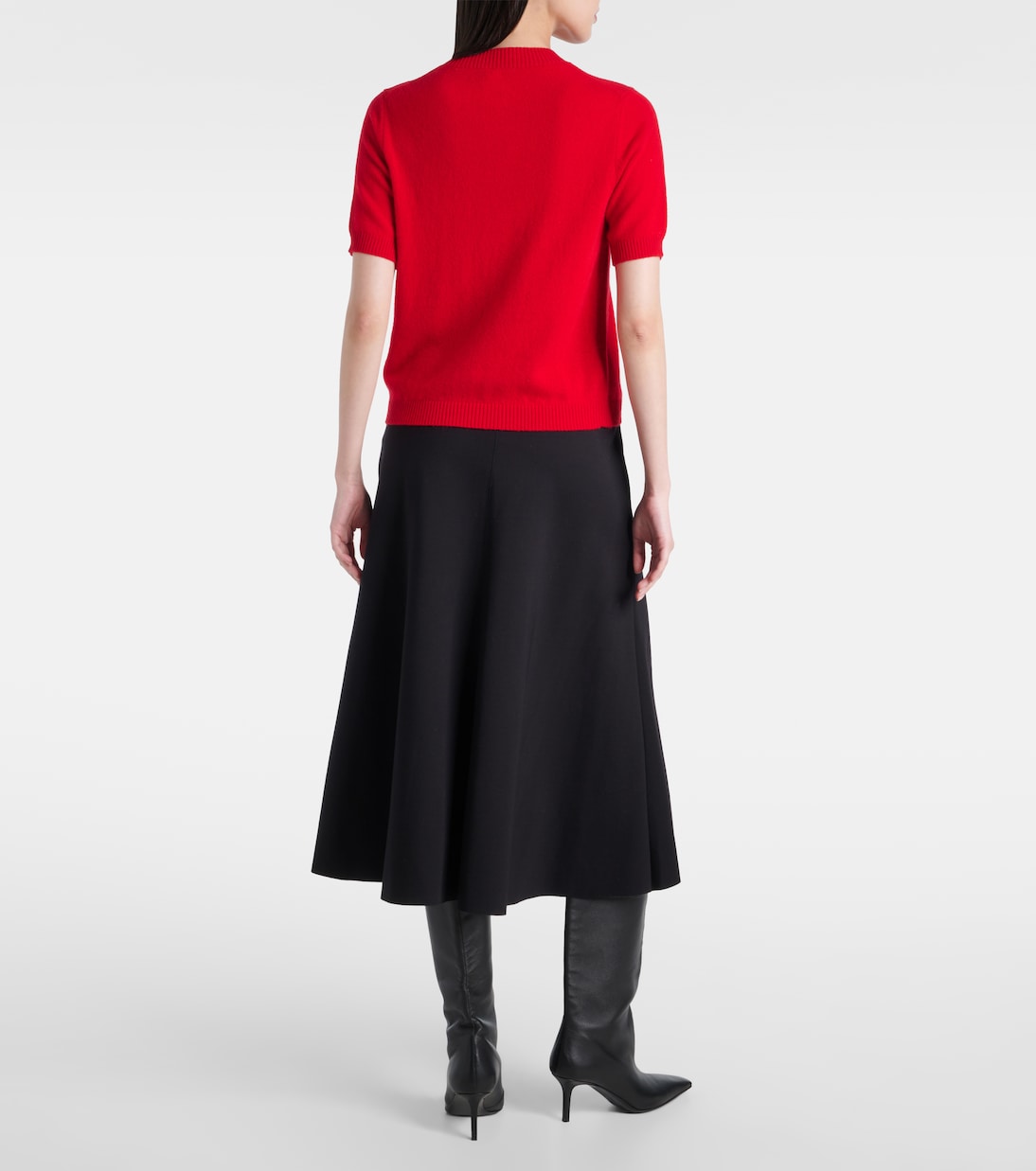 Floral-appliqué wool and cashmere top | Jardin des Orangers