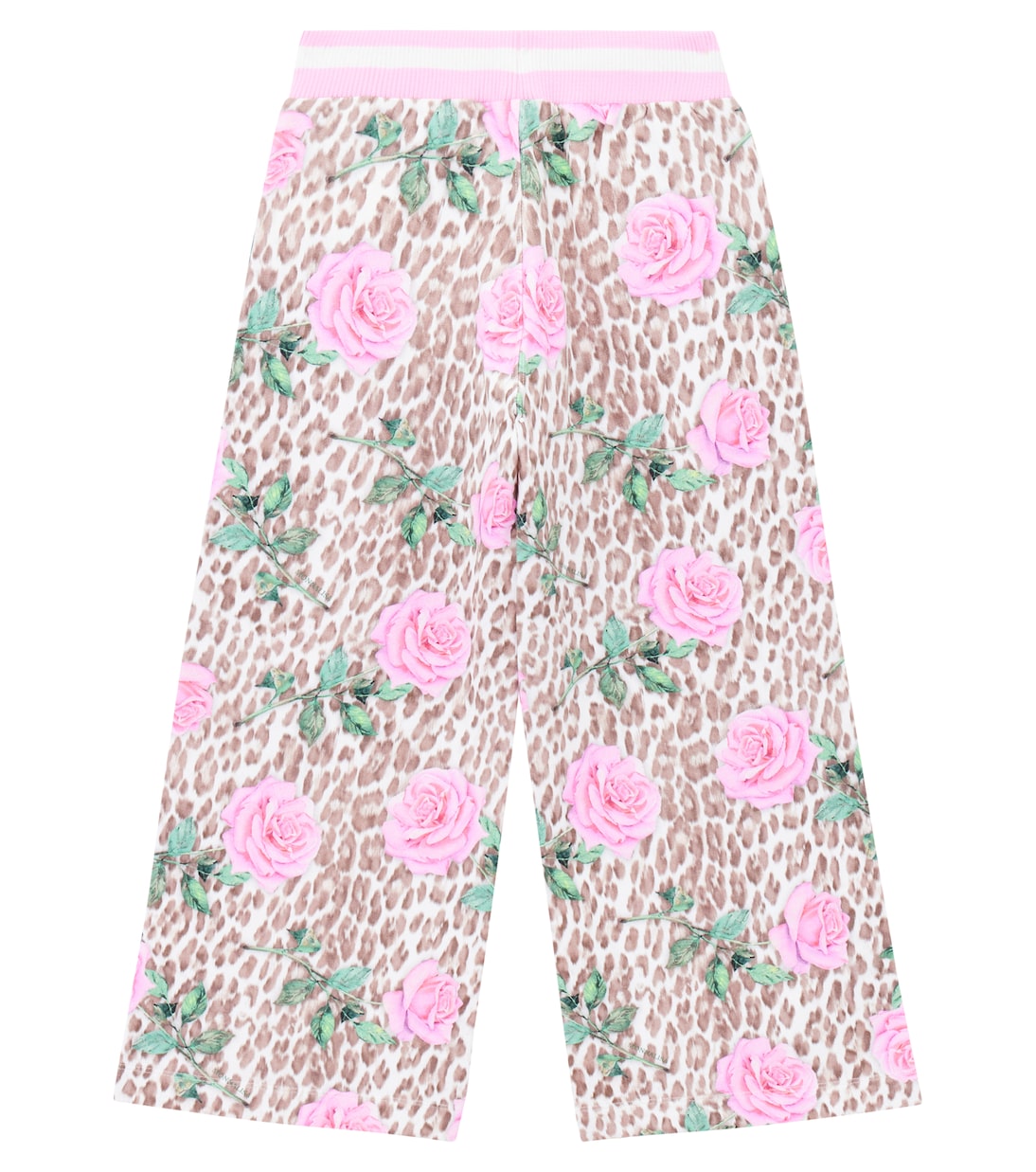 Printed cotton-blend jersey sweatpants | Monnalisa