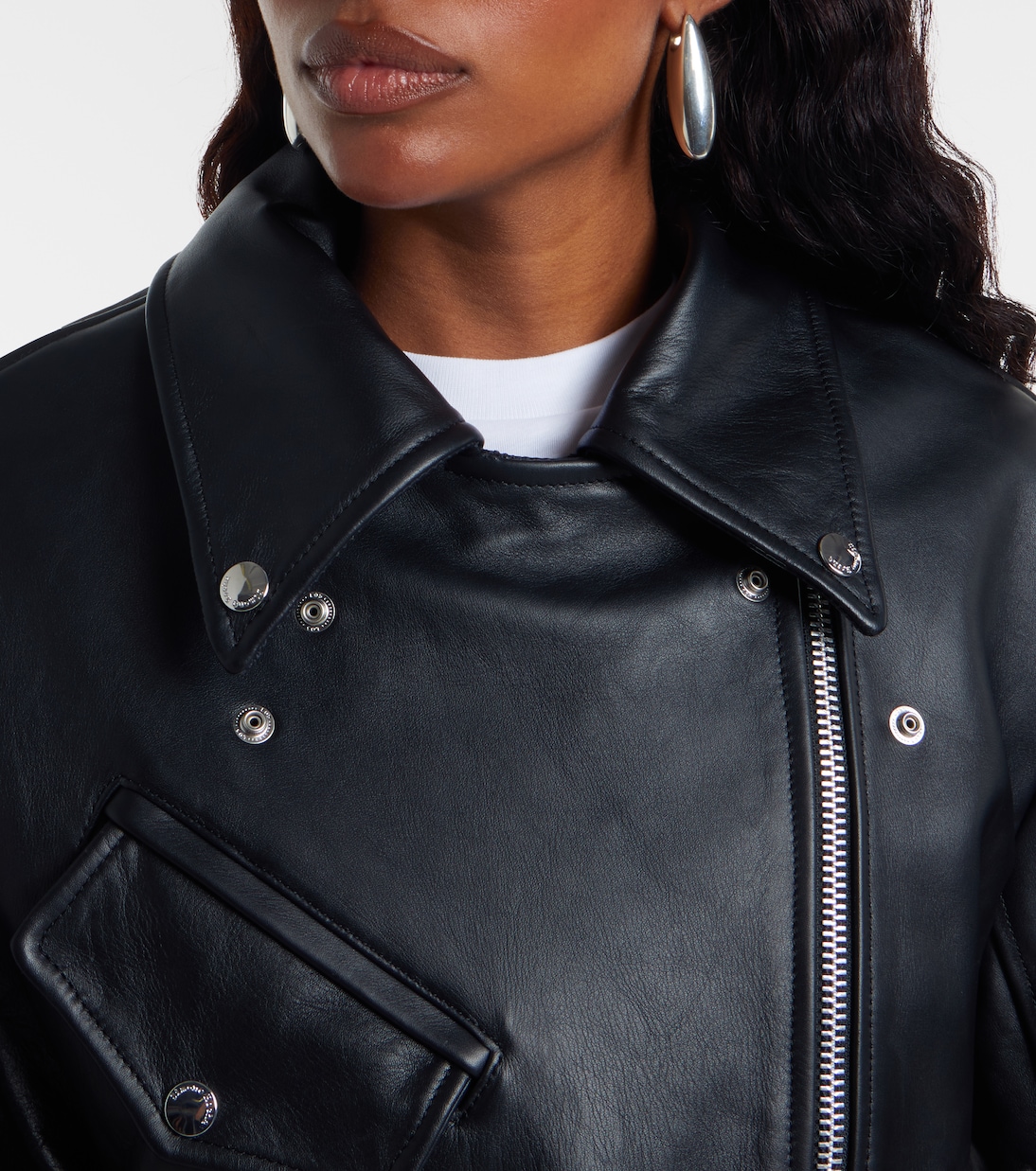 Belted leather biker jacket | Simone Rocha