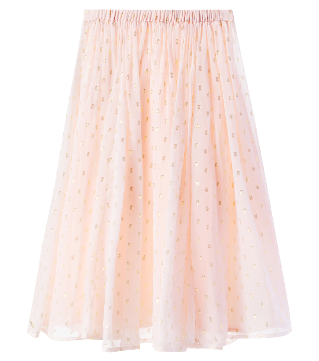 Polka-dot silk-blend skirt | Chloé Kids