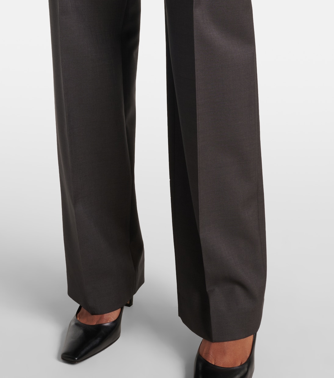 Mikkela high-rise wool and mohair pants  | The Row