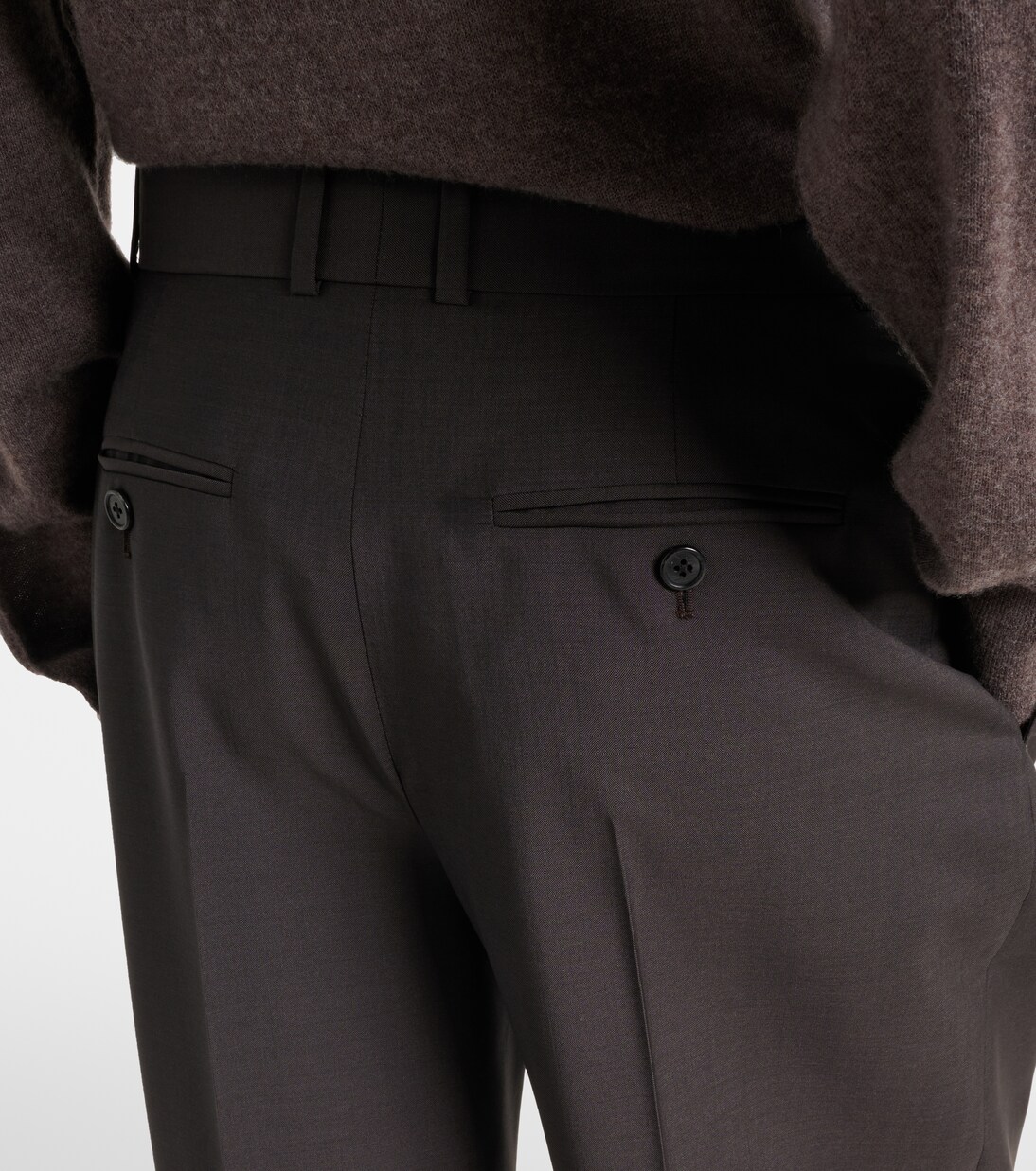 Mikkela high-rise wool and mohair pants  | The Row