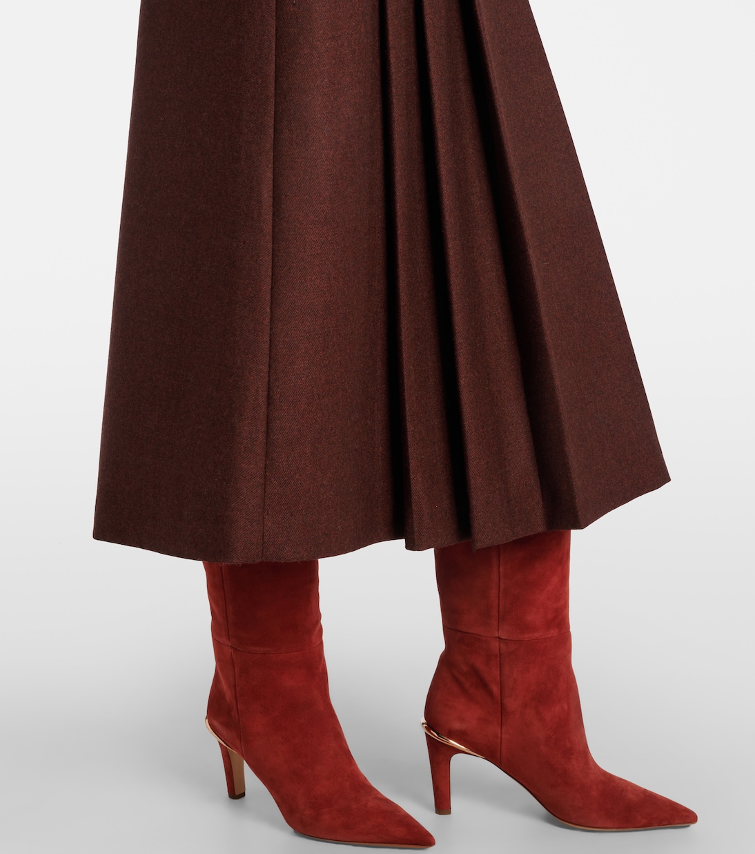 Wesley wool and cashmere midi skirt | Gabriela Hearst