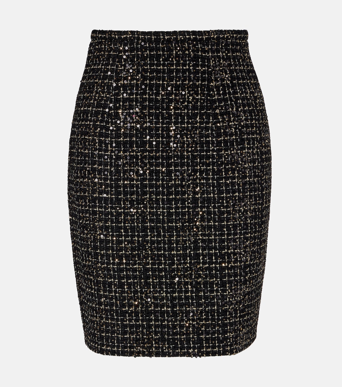 Gonna a tubino Ayaka in tweed con paillettes | Safiyaa