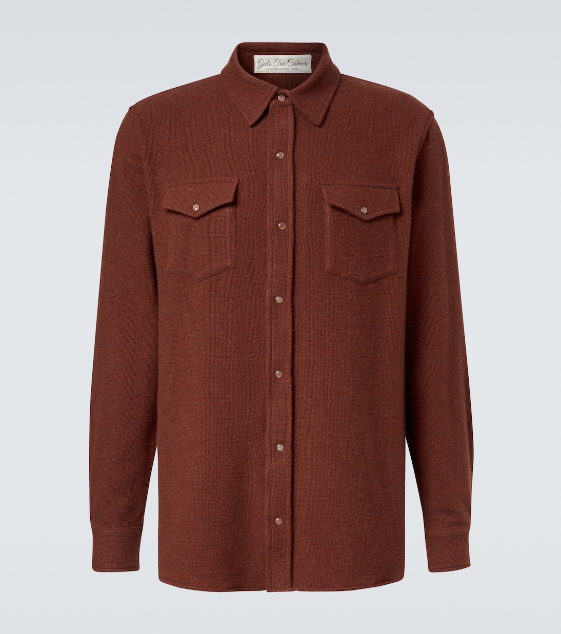 Cashmere shirt with sunstone | God's True Cashmere