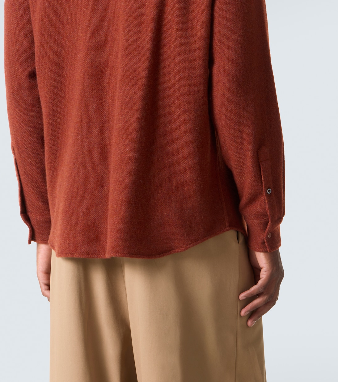 Cashmere shirt with sunstone | God's True Cashmere