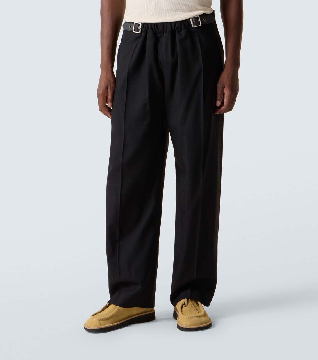 Gerade Hose aus Wolle | Loewe