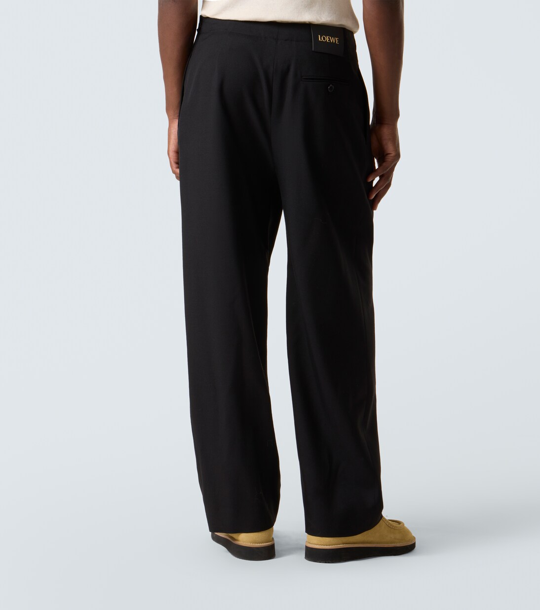 Gerade Hose aus Wolle | Loewe
