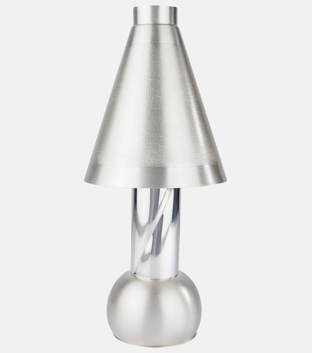 Silver-plated metal table lamp | Natalia Criado
