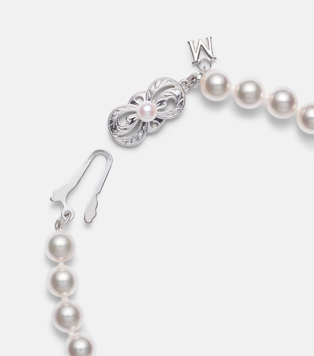 18kt white gold bracelet with pearls | Mikimoto