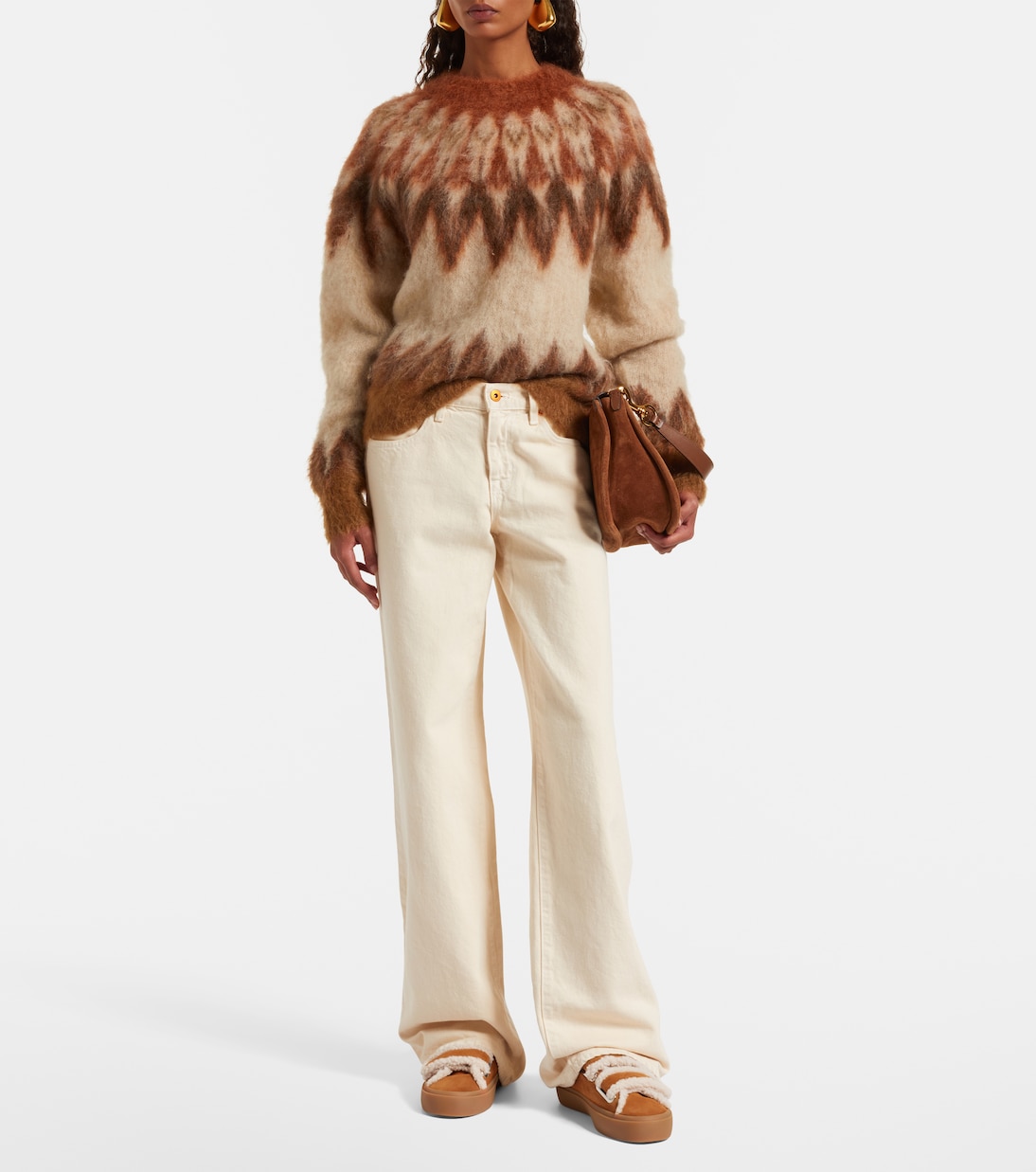 Sneakers aus Veloursleder mit Shearling | Inuikii