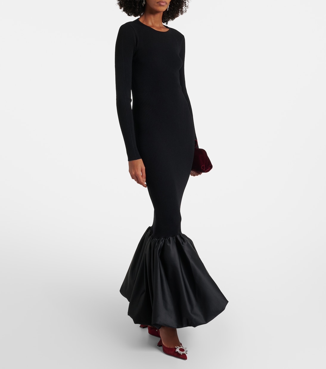 Maxikleid aus Rippstrick | Rotate
