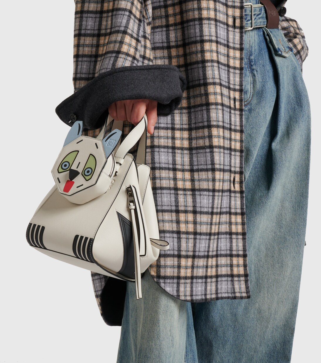 x Louis Wain Futurist Cat Hammock tote bag | Loewe