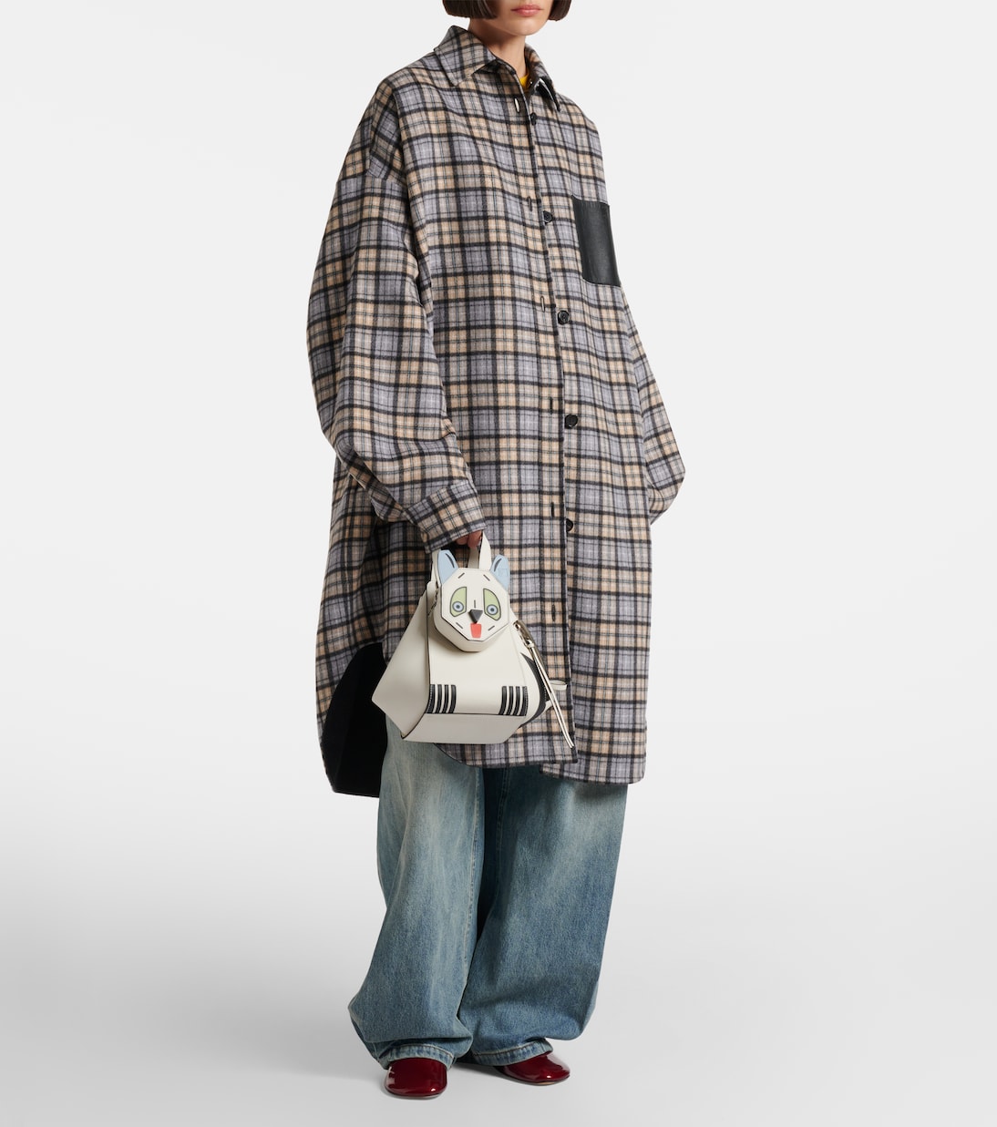 x Louis Wain Futurist Cat Hammock tote bag | Loewe