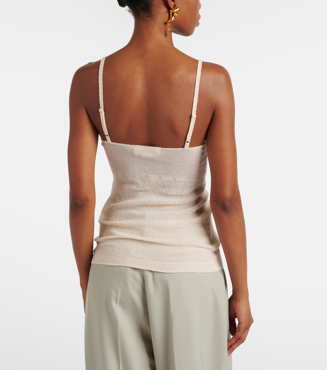 Cami cotton-blend top | Victoria Beckham