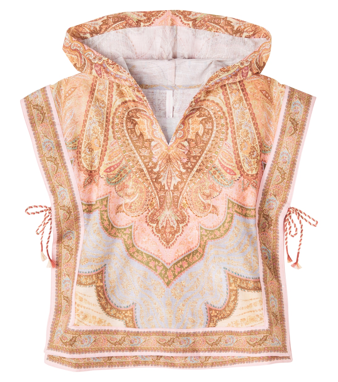 Awaken hooded cotton poncho | Zimmermann Kids