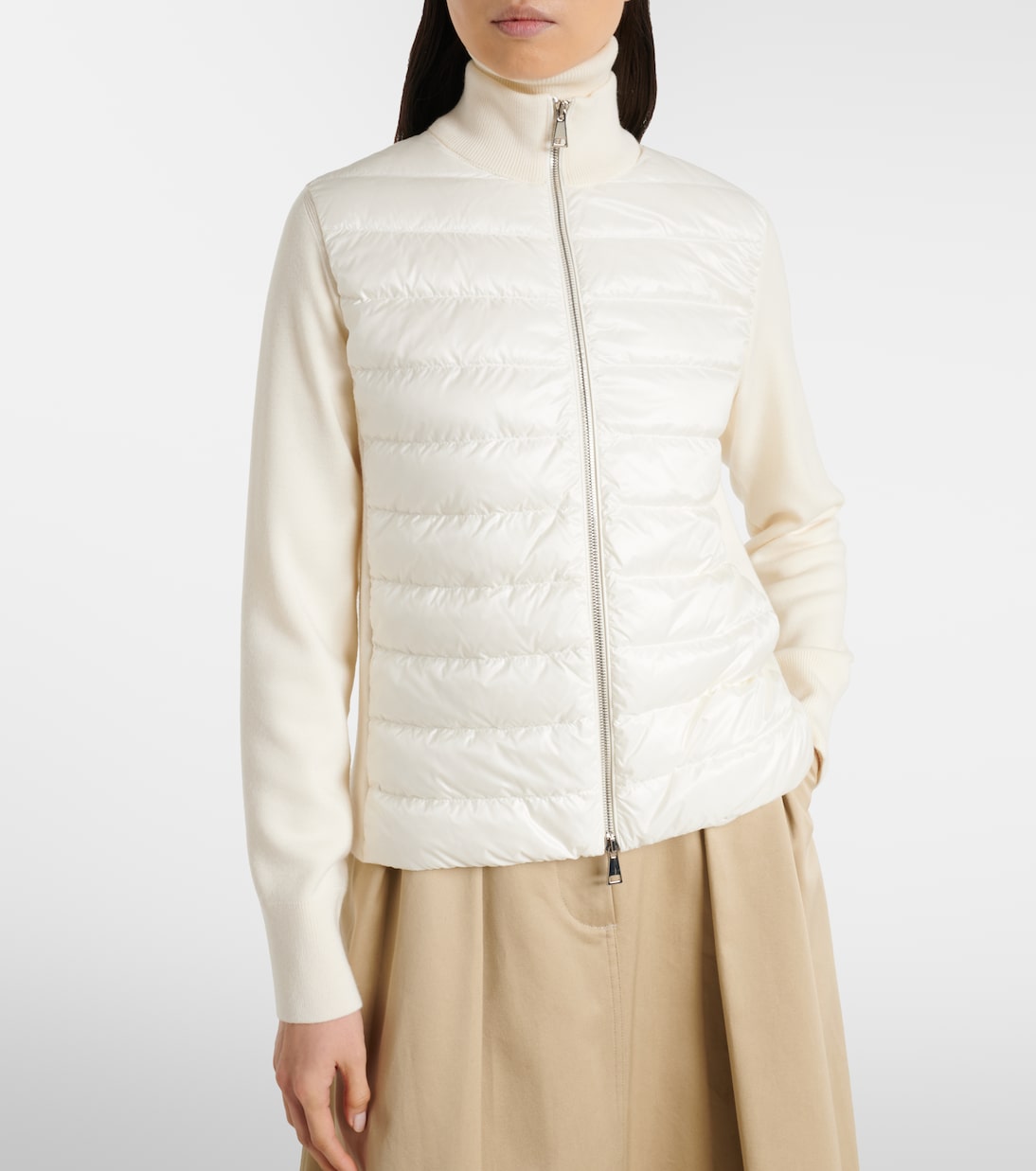 Cardigan matelassé en laine vierge | Moncler