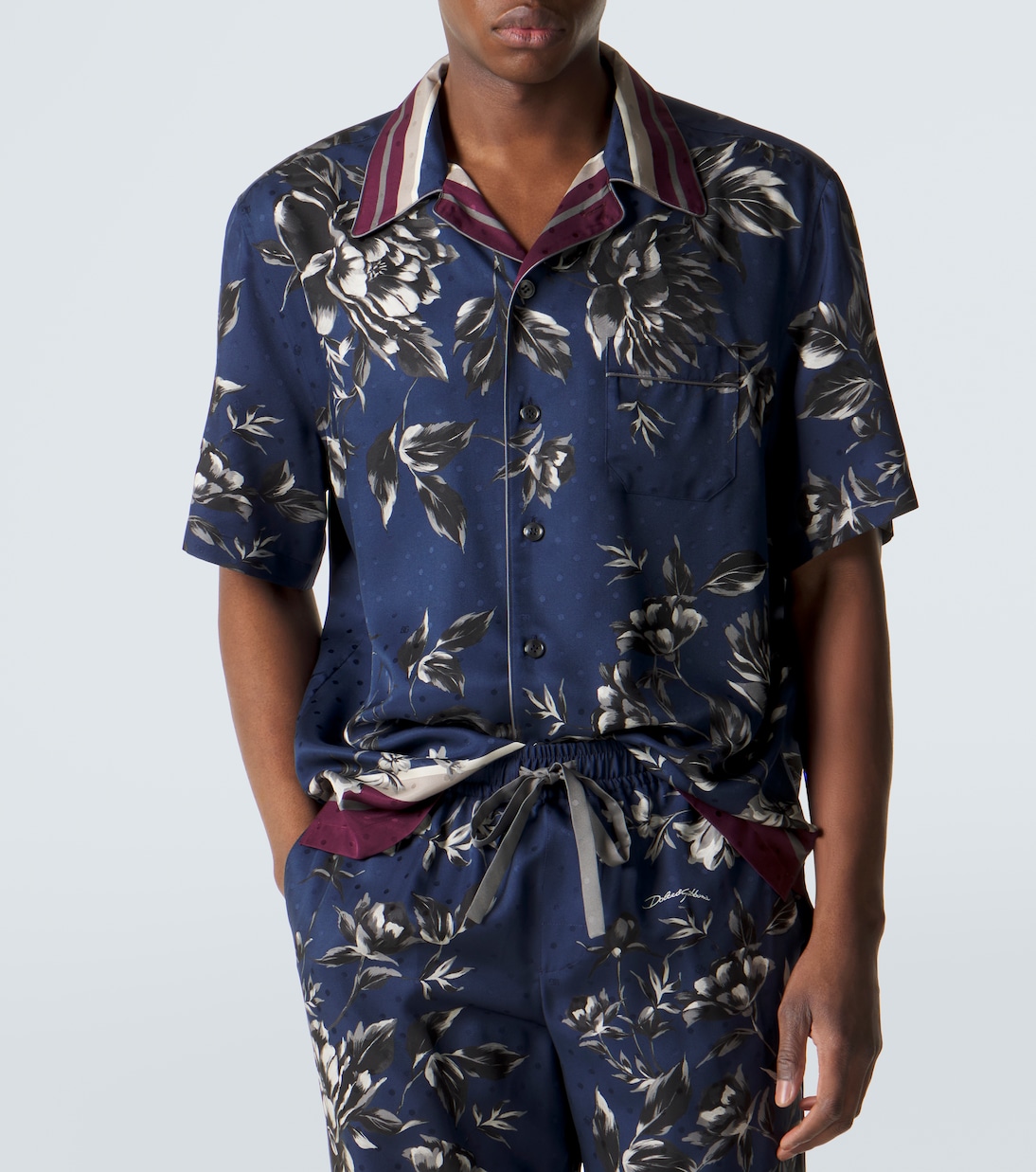 Printed silk bowling shirt | Dolce&Gabbana