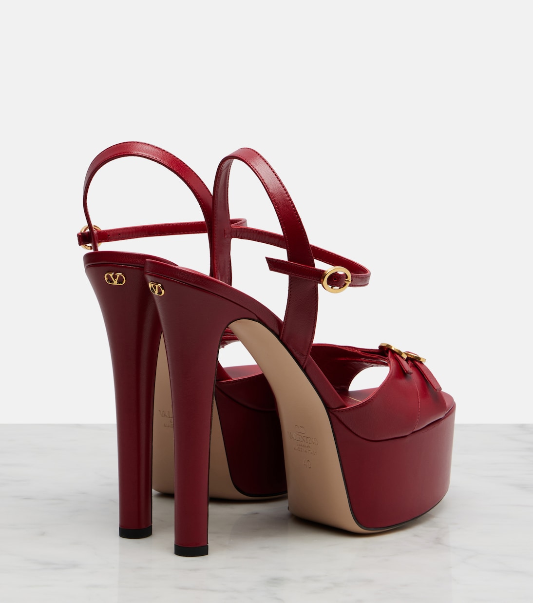 Plateausandalen Crasher 145 aus Leder | Valentino Garavani