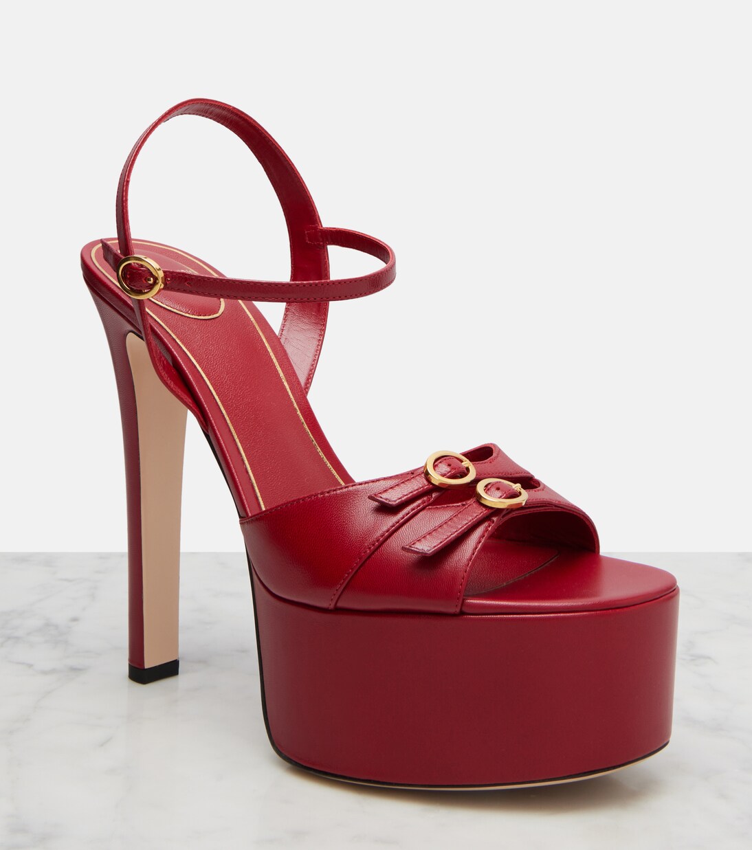 Plateausandalen Crasher 145 aus Leder | Valentino Garavani