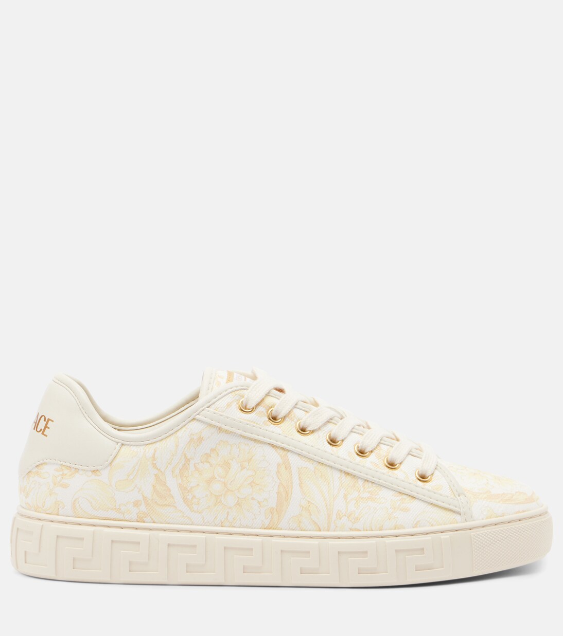 Greca canvas sneakers | Versace