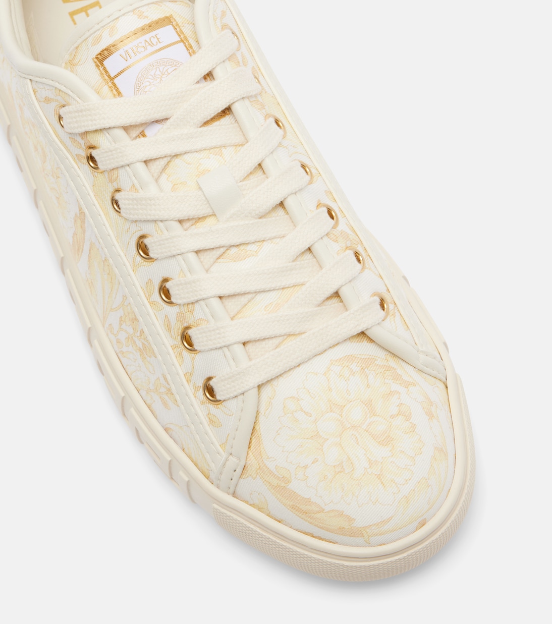 Greca canvas sneakers | Versace