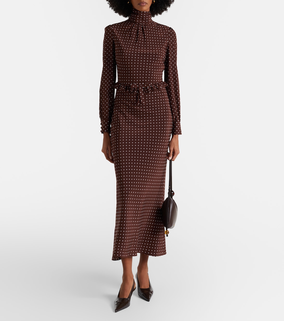 Polka-dot midi dress | Alessandra Rich