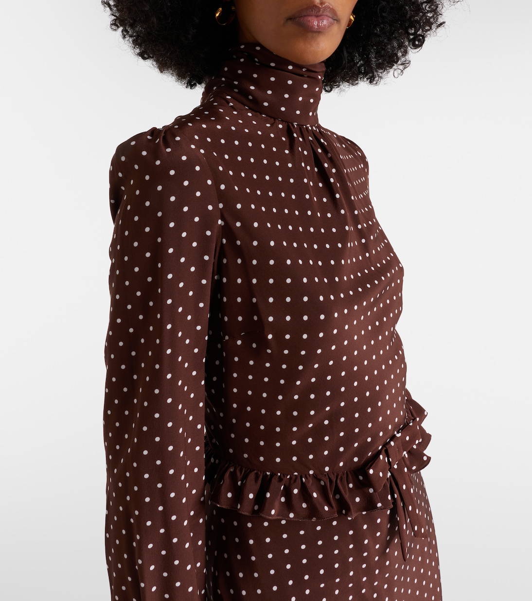 Polka-dot midi dress | Alessandra Rich