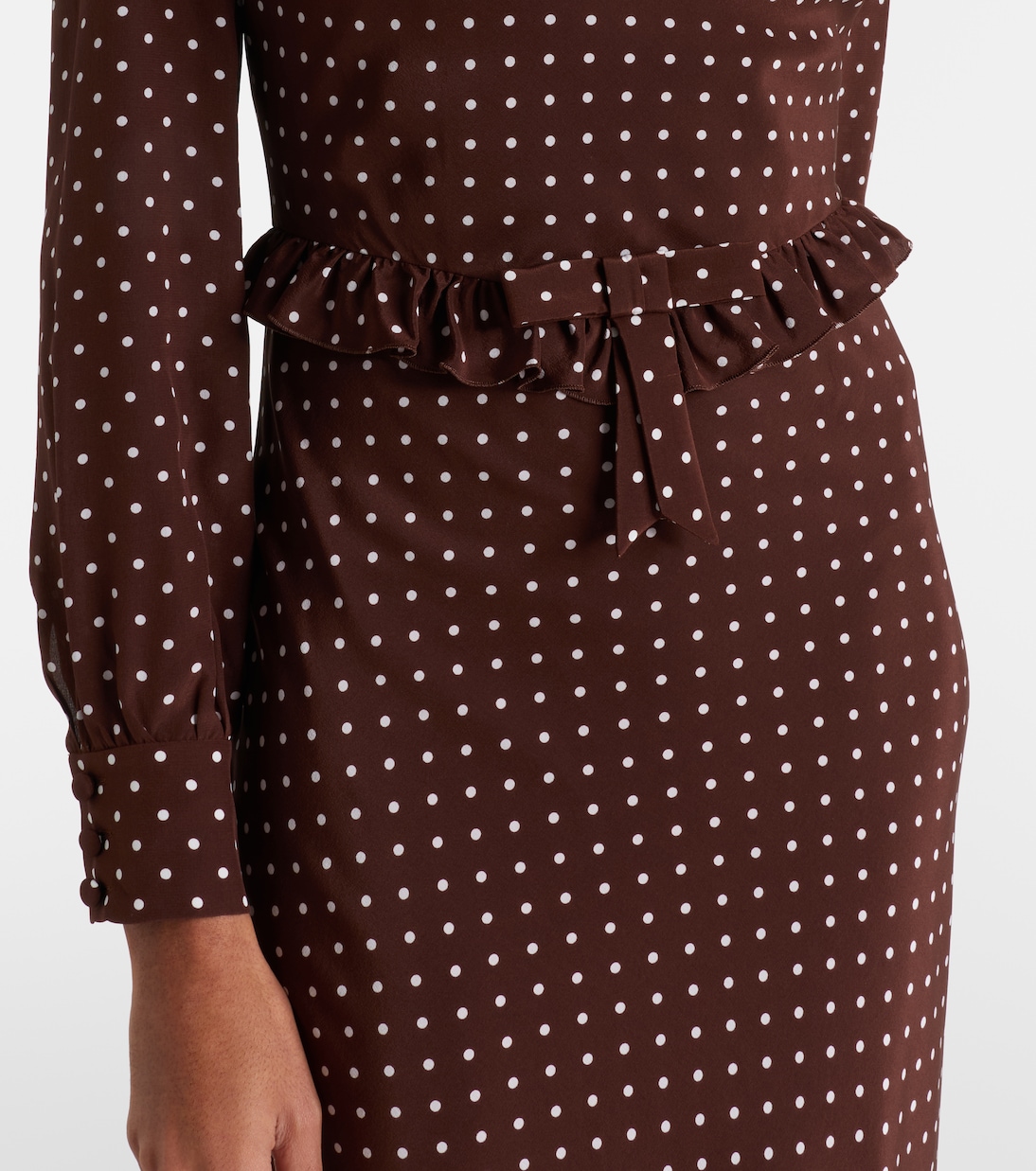 Polka-dot midi dress | Alessandra Rich