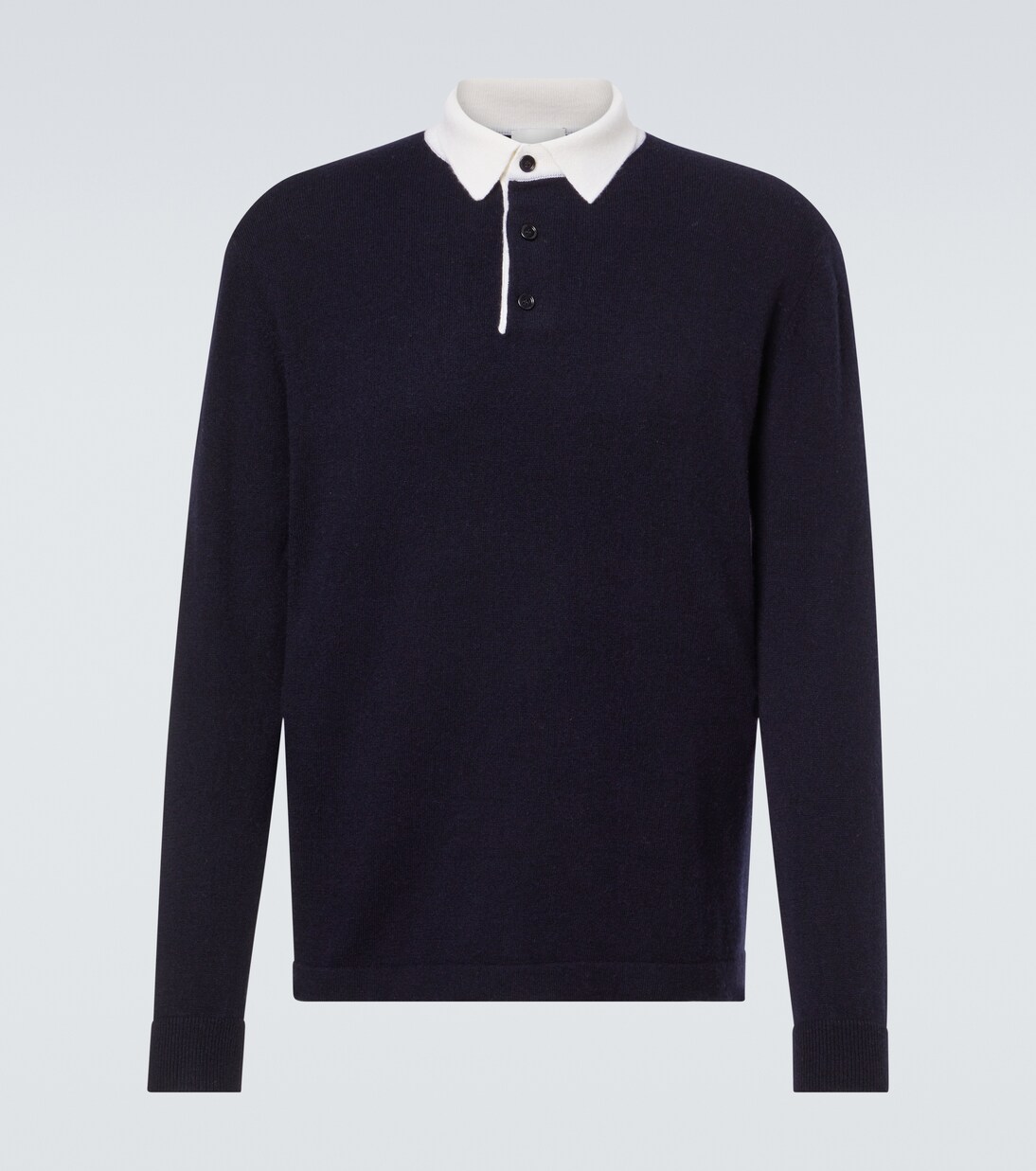 Wool and cashmere polo sweater | Allude