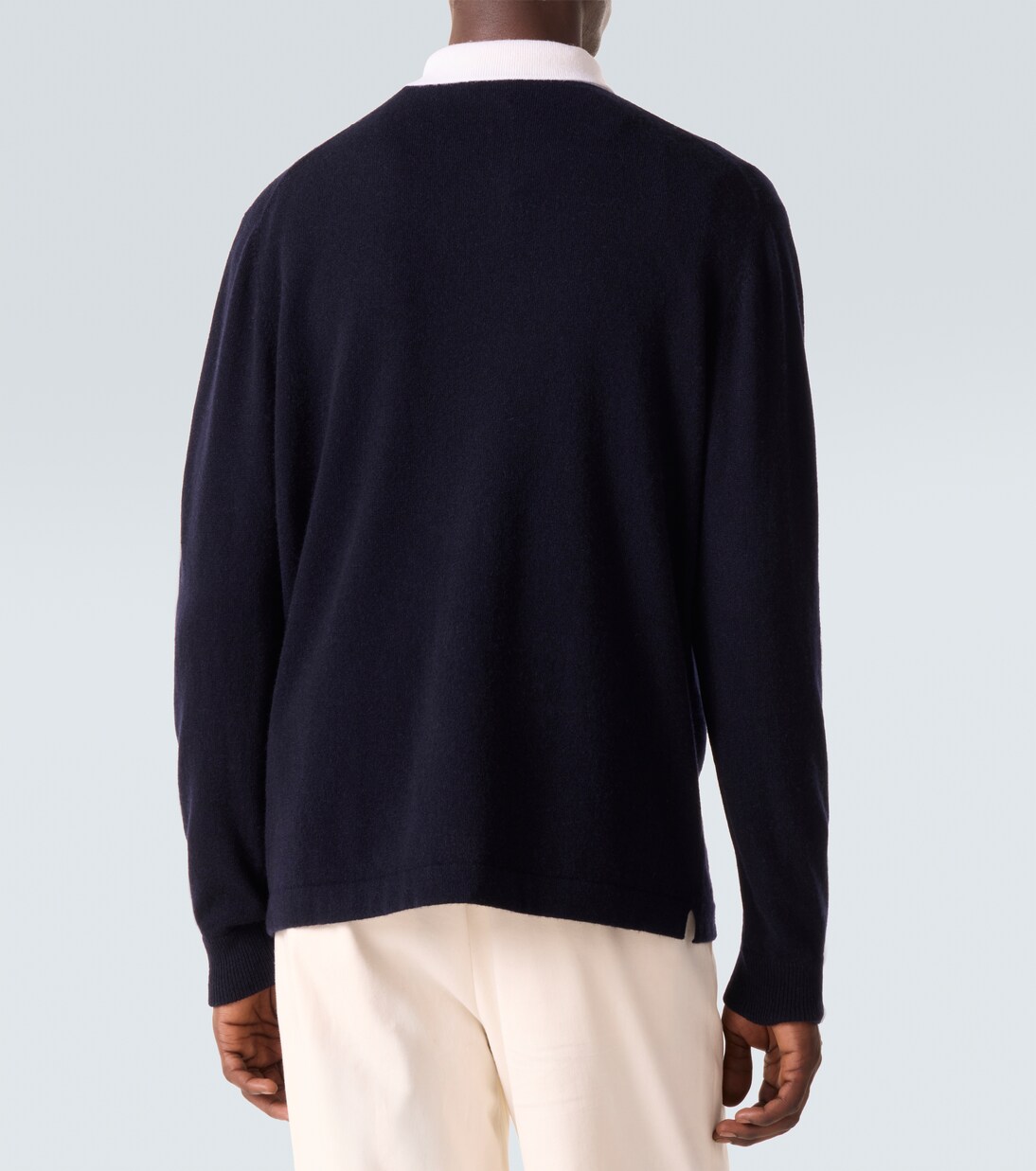 Wool and cashmere polo sweater | Allude