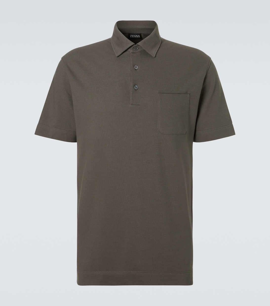 Cotton piqué polo shirt | Zegna