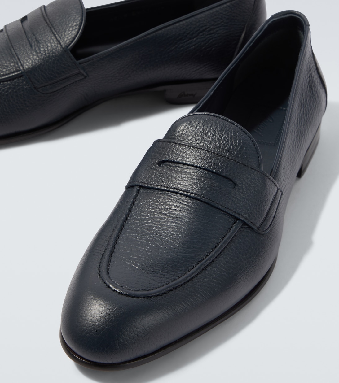 Leather penny loafers | Brioni