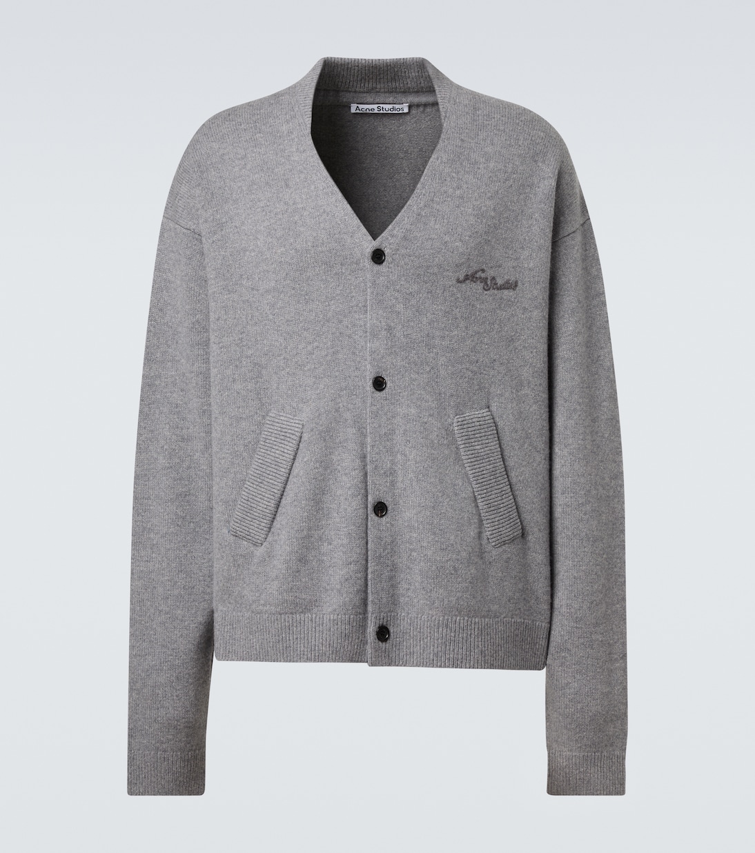 Logo wool and yak cardigan | Acne Studios