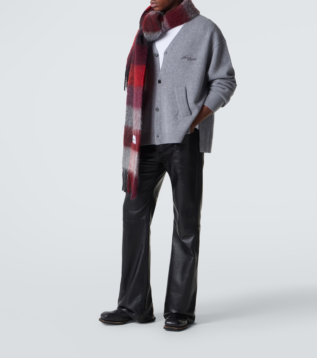 Logo wool and yak cardigan | Acne Studios