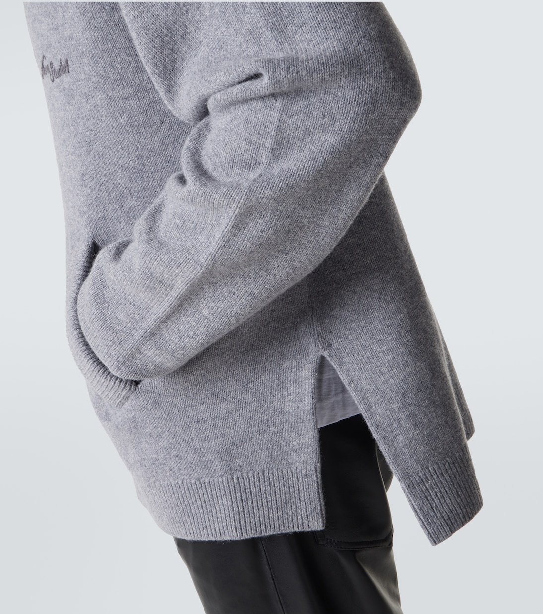 Logo wool and yak cardigan | Acne Studios