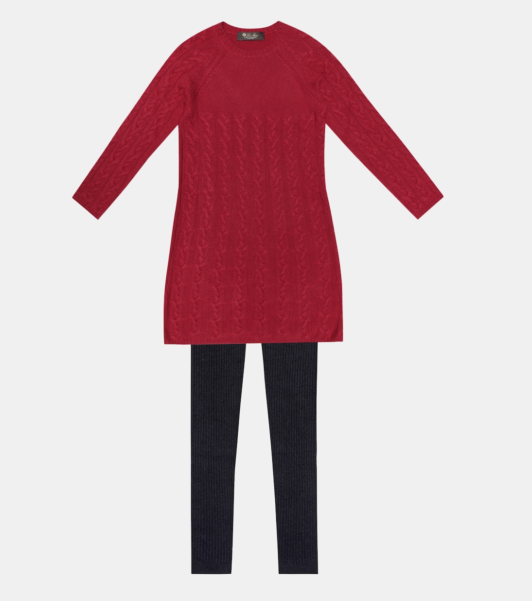 Leggings Comfy de cachemir acanalado | Loro Piana Kids