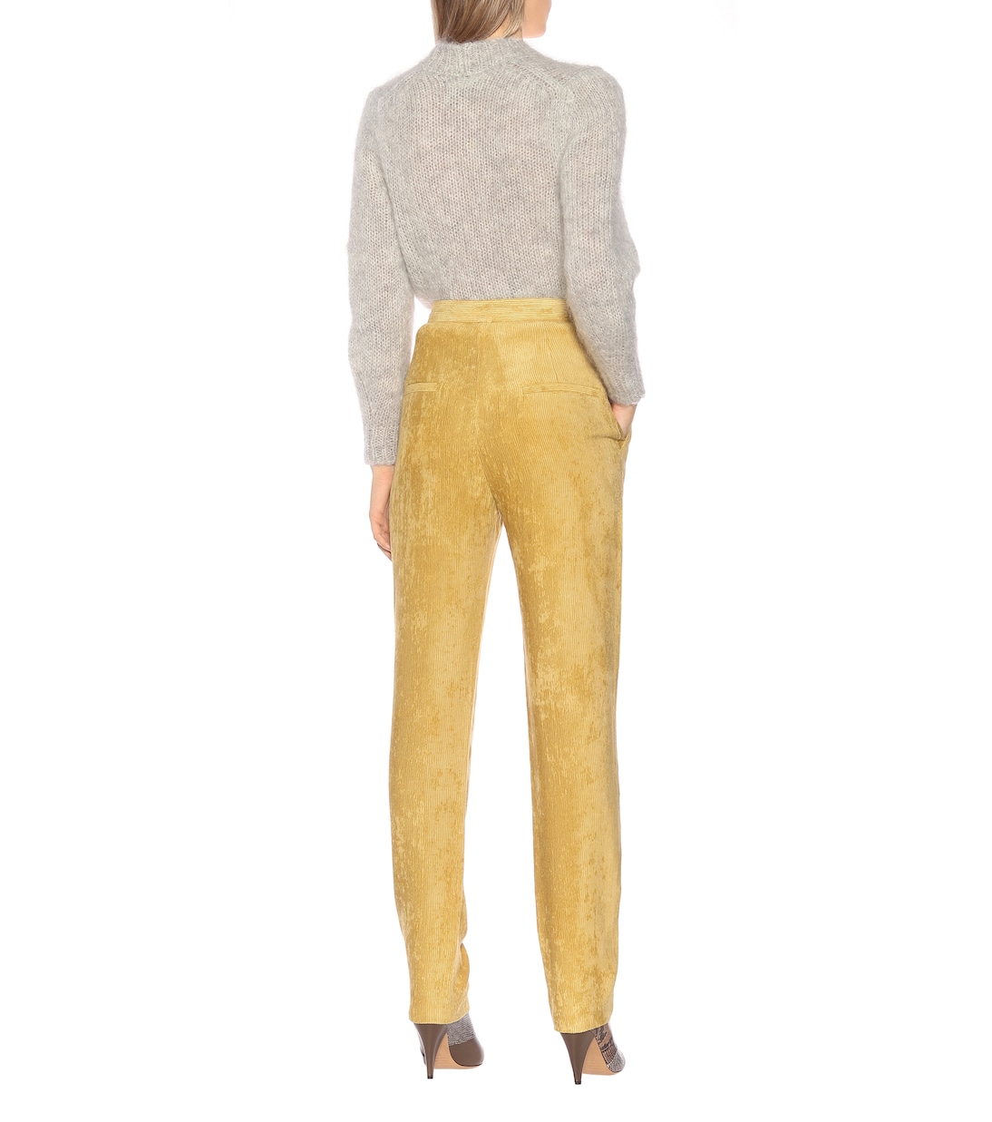 Fany high-rise straight velvet pants | Isabel Marant