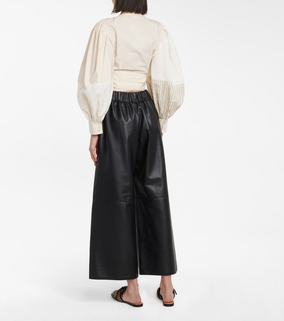 Puff sleeve wrap top | Loewe